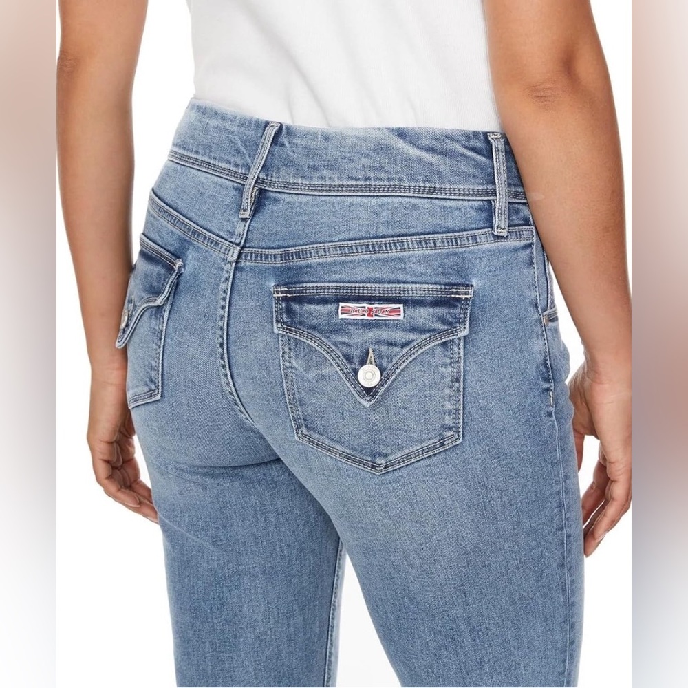 Straight Leg, Light Wash, Flap Pocket Jeans